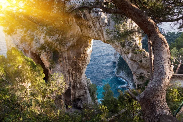 Luchtfoto in Capri, Italië — Stockfoto