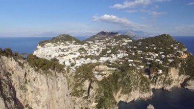 Capri, İtalya için havadan görünümü