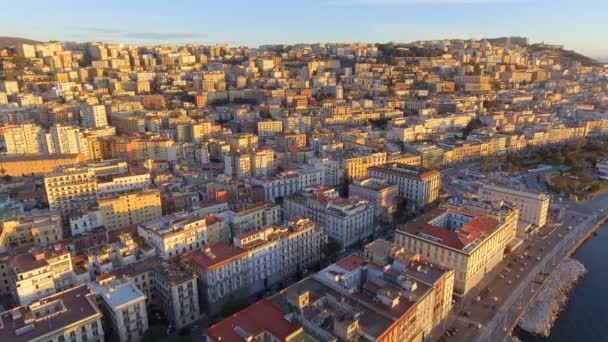 Vista aérea de Nápoles. Italia — Vídeos de Stock