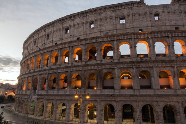 The Colosseum or Coliseum, Flavian Amphitheatre in Rome, Italy