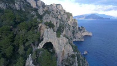 Capri, İtalya için havadan görünümü