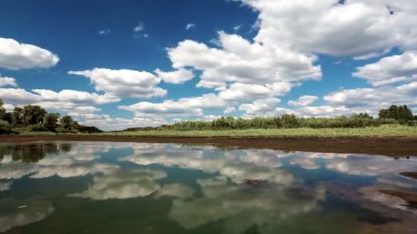 일출, 자연에서 타임랩스 구름 — 비디오