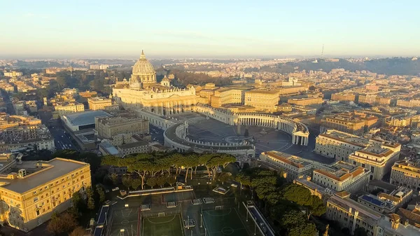 로마 스카이 라인 st.peter 대성당 바티칸 시티 — 스톡 사진