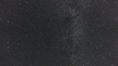 Samanyolu ve Gece Gökyüzünde Hareket Eden Yıldızlar, Time Lapse 4k