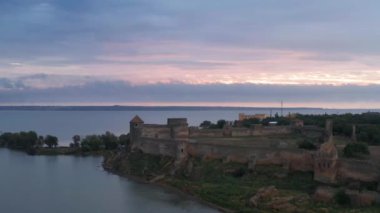 Belgorod-Dniester Sunrise, Ukrayna, eski kale havadan görünümü