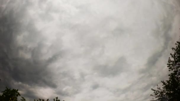 Тімелапсис хмар. Погана погода. Хмари дощу. Зміна погоди . — стокове відео