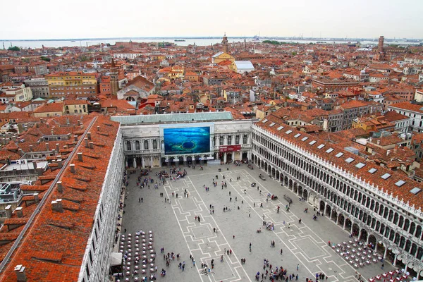Venecia Italia Piazza San Marco Piazza Vista Ciudad Desde Torre — Foto de Stock