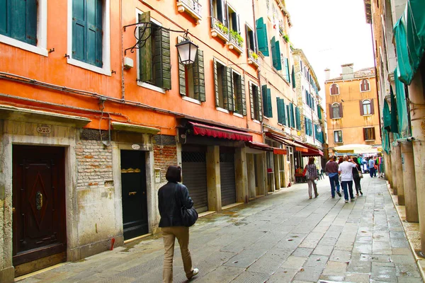 Typische Straat Venetië Italië — Stockfoto