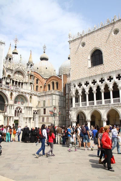 威尼斯圣马可广场上的公爵宫 意大利 — 图库照片