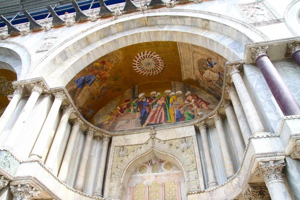 Particolare Della Basilica San Marco Venezia Italia — Foto Stock