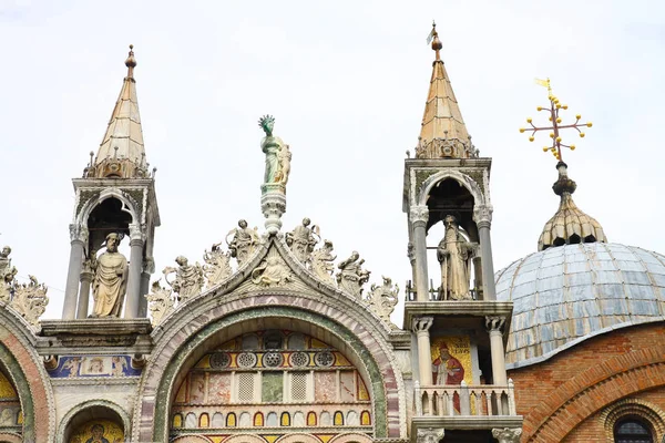 Detail Van Basiliek Van Marco Venetië Italië — Stockfoto