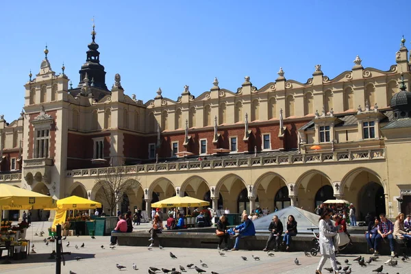 Paño Hall Plaza Del Mercado Cracovia Polonia — Foto de Stock