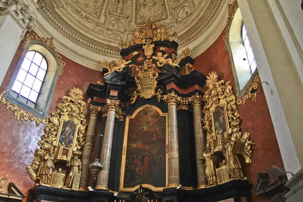 Uno Los Interiores Iglesia San Pedro Pablo Cracovia Polonia — Foto de Stock