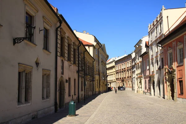 Eine Der Straßen Des Alten Krakaus Polen — Stockfoto
