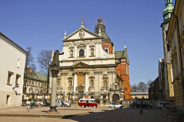Церковь Святого Петра Павла Кракове Польша — стоковое фото