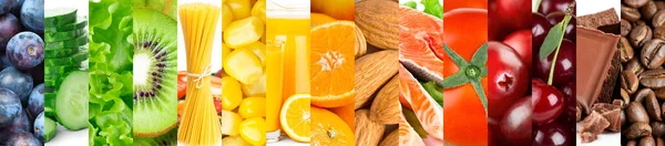 Tło Koloru Mieszanego Świeżego Dojrzałe Jedzenie Koncepcja Żywności Owoców Warzyw — Zdjęcie stockowe