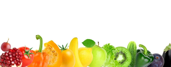 Mixed Fruits Vegetables Fresh Food — Stock Photo, Image