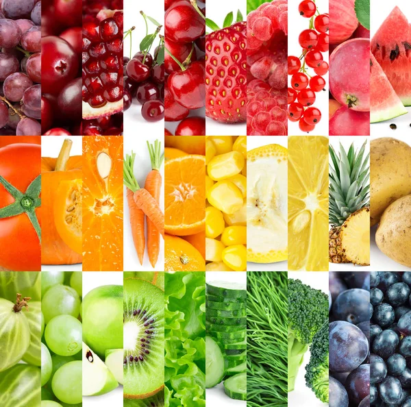 Background Fresh Fruits Vegetables — Stock Photo, Image