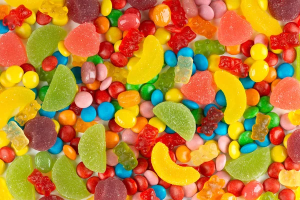 Mixed Colorful Candies Color Sweets Background Texture — Stock Photo, Image