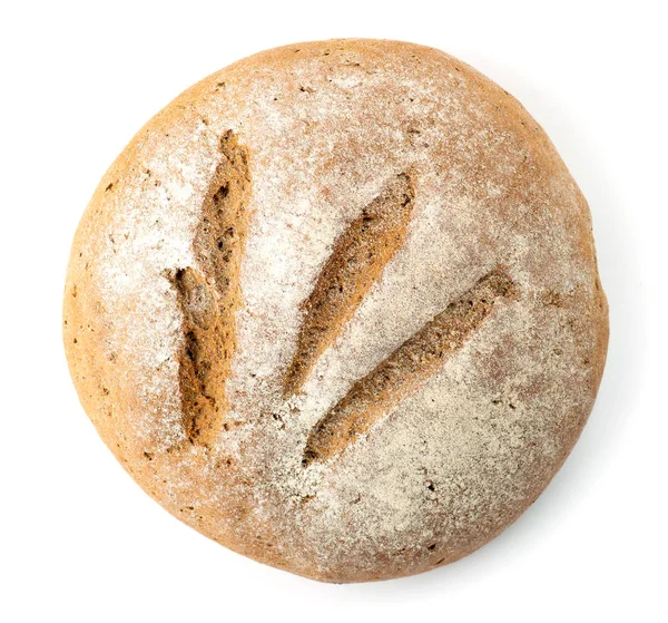 Pão fresco assado em branco — Fotografia de Stock