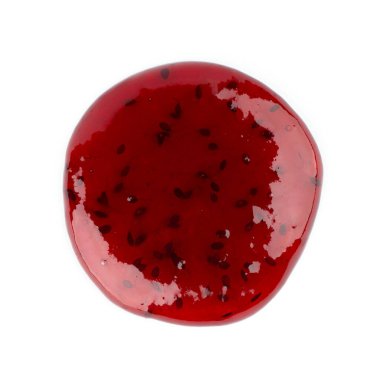 Böğürtlen reçeli beyaz arkaplanda izole