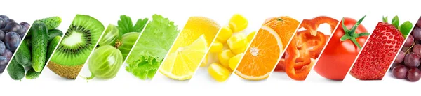 Frutas Legumes Comida Fresca Cor Madura Conceito Alimentar — Fotografia de Stock