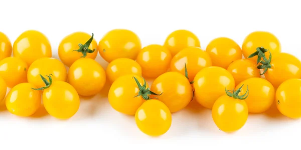 Yellow Tomatoes White Background — Stock Photo, Image