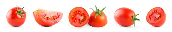 Tomaten Auf Weißem Hintergrund Sammlung — Stockfoto