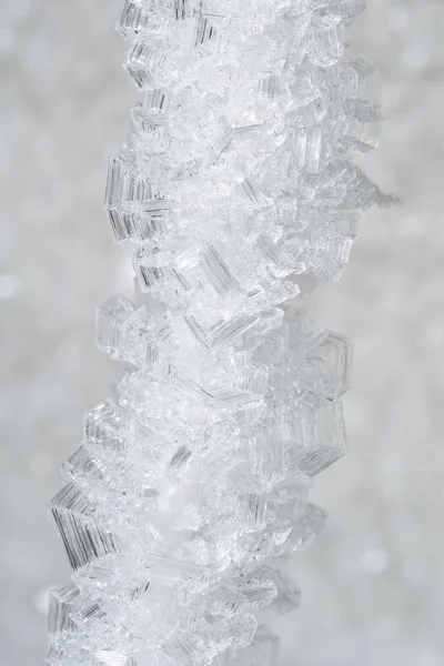 Makrofotografie Nahaufnahme Von Eiskristallen — Stockfoto