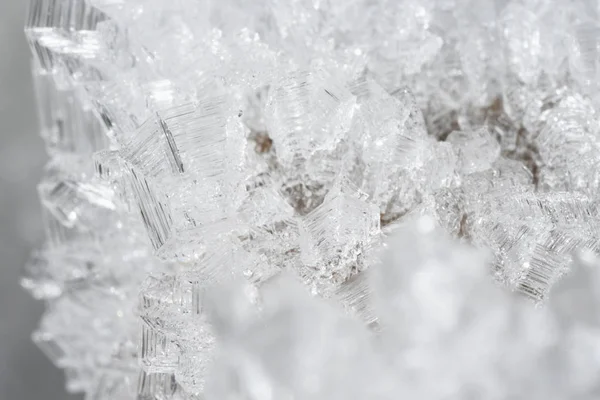 Macrophotography Close Ice Crystals — Stock Photo, Image