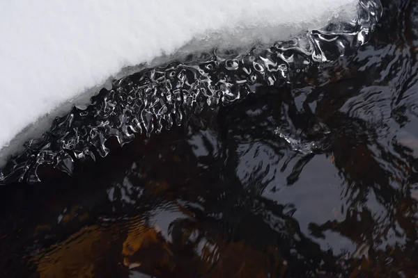 Spring Melting Ice Flow Water — Stock Photo, Image