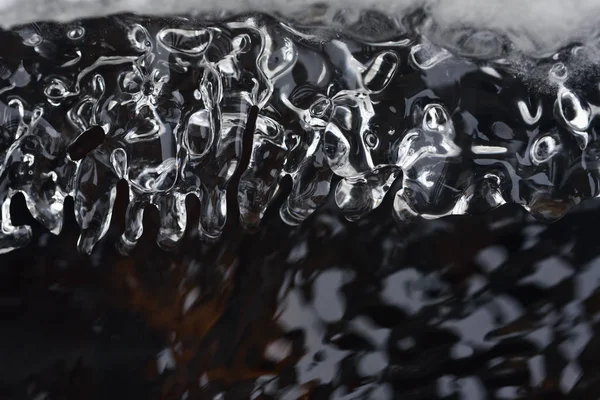 Spring Melting Ice Flow Water — Stock Photo, Image