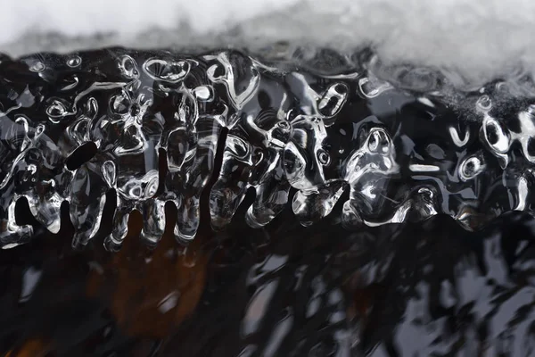 Пружинное Таяние Льда Поток Воды — стоковое фото