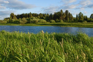 Gölde gün batımı