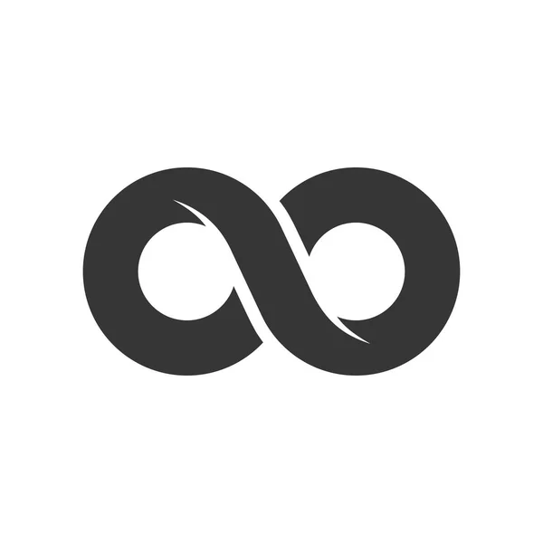 Infinity ikona podepsat na bílém pozadí. Vektor — Stockový vektor