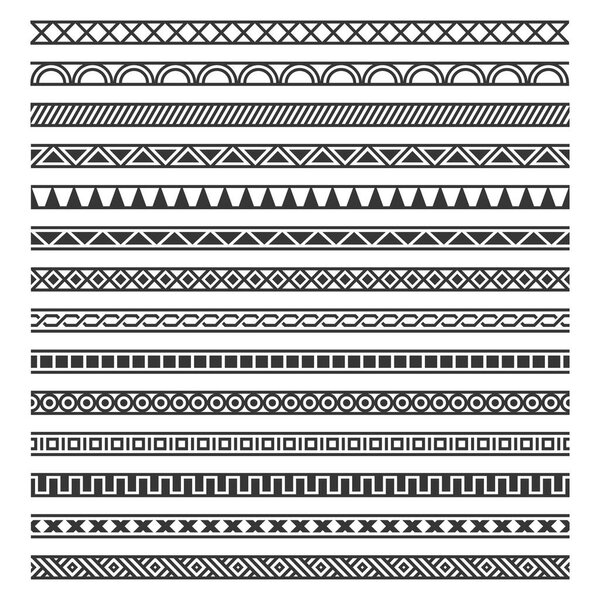 Безшовные узоры на белом фоне. Вектор
