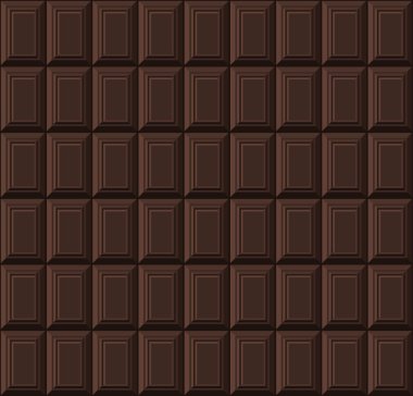 Siyah çikolata Bar sorunsuz arka plan deseni. Vektör