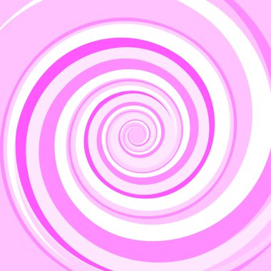 Pembe renkli burgu sarmal. Arka plan. Vektör
