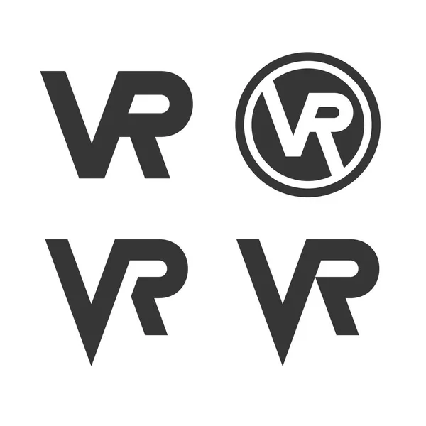 Virtual Reality Logo kuvake asetettu valkoisella taustalla. Vektori — vektorikuva