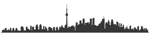 Toronto City Skyline Skyscraper Buildings Contexte. Vecteur — Image vectorielle