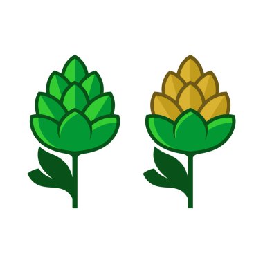 Logo simge seti hop. Düz stil vektör