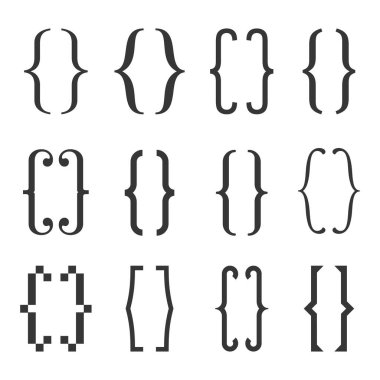 Dirsek beyaz arka plan kıvırcık sette. Vektör