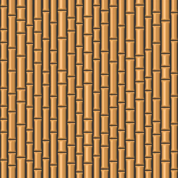 暗い背中に竹のシームレスな背景パターン。ベクトル — ストックベクタ