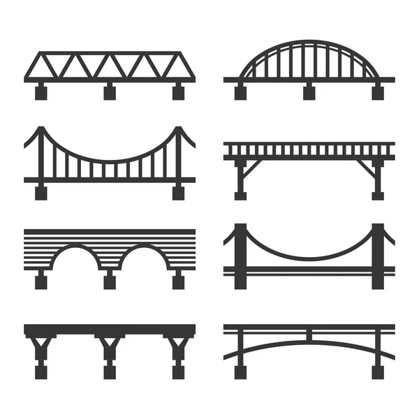 Bridge-Symbol auf weißem Hintergrund. Vektor — Stockvektor