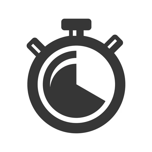 Reloj temporizador icono sobre fondo blanco. Vector — Vector de stock