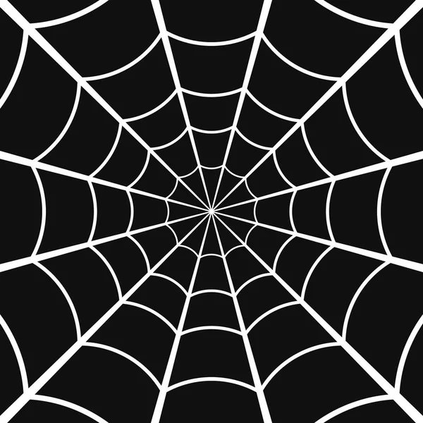 Spinnennetz oder Spinnennetz auf dunklem Hintergrund. Vektor — Stockvektor