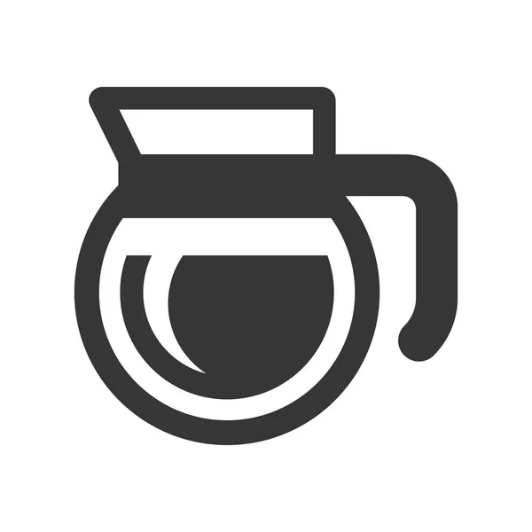 Icono de la taza de café sobre fondo blanco. Vector — Archivo Imágenes Vectoriales