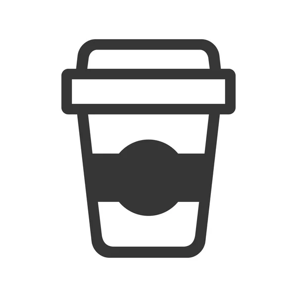 Kaffeetasse Symbol auf weißem Hintergrund. Vektor — Stockvektor