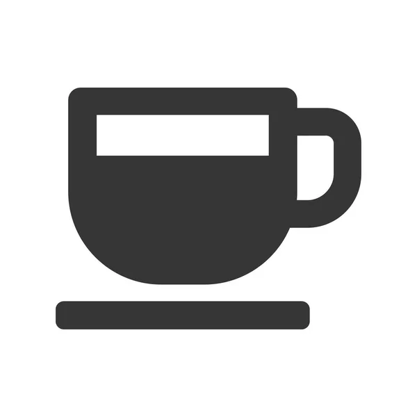 Kaffeetasse Symbol auf weißem Hintergrund. Vektor — Stockvektor