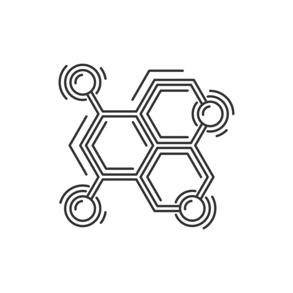 Icône de structure atome ou molécule. Logo de la science. Vecteur — Image vectorielle